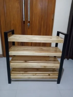 rak sepatu terbuka 4 susun