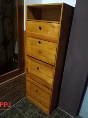 rak sepatu tertutup 4 susun
